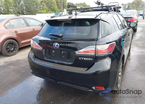 2012 Lexus Ct 200H Premium from USA, damaged, VIN JTHKD5BH6C2093529